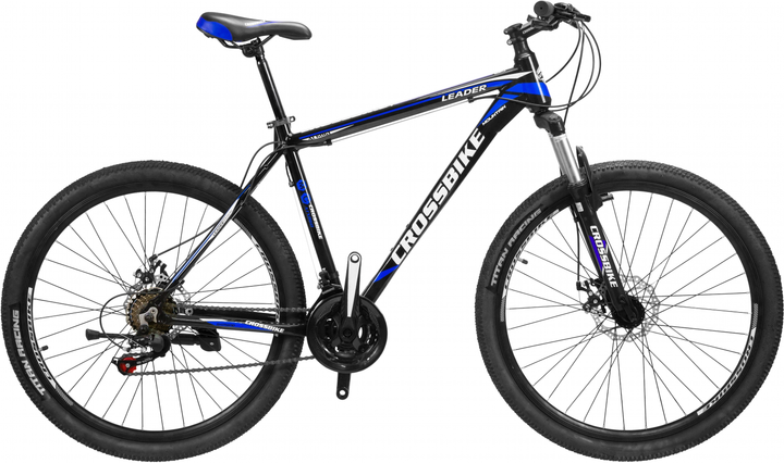 Велосипед CrossBike Leader 19" 29" 2021 Black-blue (29CJPr21-003531 ...