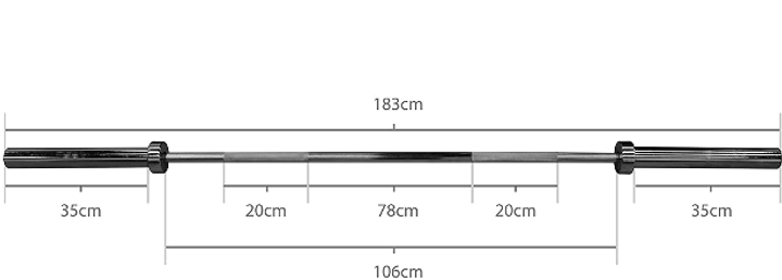Тренировочные грифы для штанги 26 мм (25 мм)