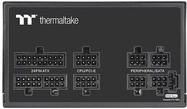 Блок живлення Thermaltake Toughpower GF1 ARGB 750W Gold (PS-TPD-0750F3FAGE-1) - Фото 5 Блок живлення Thermaltake Toughpower GF1 ARGB 750W Gold (PS-TPD-0750F3FAGE-1) - зображення 5