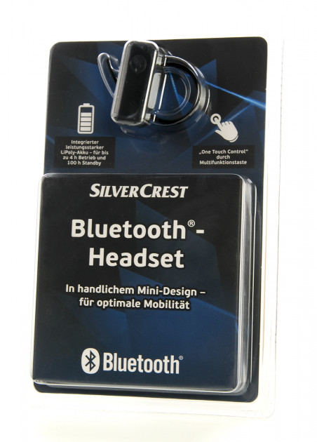 Bluetooth-гарнітура SilverCrest SBH 3.0 A1 Чорний - Фото 2 Bluetooth-гарнітура SilverCrest SBH 3.0 A1 Чорний - зображення 2