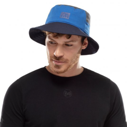 Панама Buff Sun Bucket Hat Hak L/XL Чорний-Синій - Фото 1 Панама Buff Sun Bucket Hat Hak L/XL Чорний-Синій - изображение 1