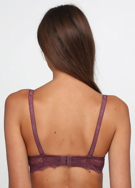 Бюстгальтер Donafen мереживний push up сливовий 80С 8228 - Фото 2 Бюстгальтер Donafen мереживний push up сливовий 80С 8228 - зображення 2