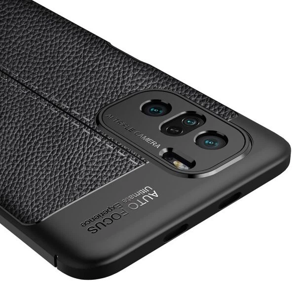 Силиконовый (TPU) чехол Deexe Leather Cover для Xiaomi Redmi K40 / K40 Pro / Mi 11i / Poco F3 - Black - Фото 5 Силиконовый (TPU) чехол Deexe Leather Cover для Xiaomi Redmi K40 / K40 Pro / Mi 11i / Poco F3 - Black - изображение 5