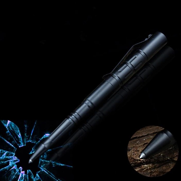 Ручка тактическая для самозащиты Genkky с стеклобоем Синие 0,5 мм - изображение 2