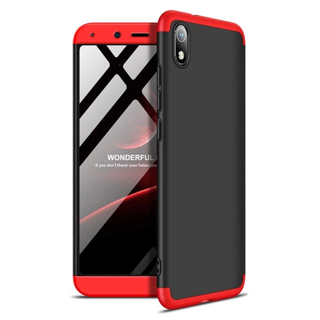 Чехол GKK 360 для Xiaomi Redmi 7A бампер противоударный Black-Red - Фото 6 Чехол GKK 360 для Xiaomi Redmi 7A бампер противоударный Black-Red - изображение 6