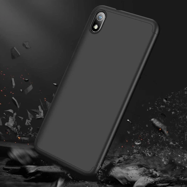 Чехол GKK 360 для Xiaomi Redmi 7A бампер противоударный Black - Фото 2 Чехол GKK 360 для Xiaomi Redmi 7A бампер противоударный Black - изображение 2