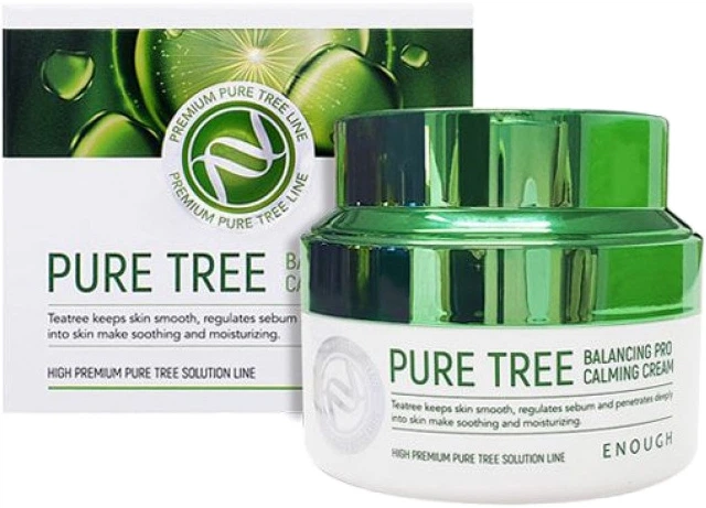 Крем для обличчя Enough Чайне дерево Pure Tree Balancing Pro Calming Cream 50 мл (8809438484978) - Фото 1 Крем для обличчя Enough Чайне дерево Pure Tree Balancing Pro Calming Cream 50 мл (8809438484978) - зображення 1