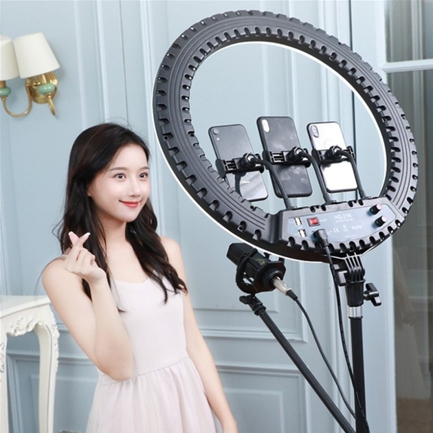Кільцева LED лампа Puluz HQ 21" + штатив 2.1 м (TBD01123476) - зображення 4