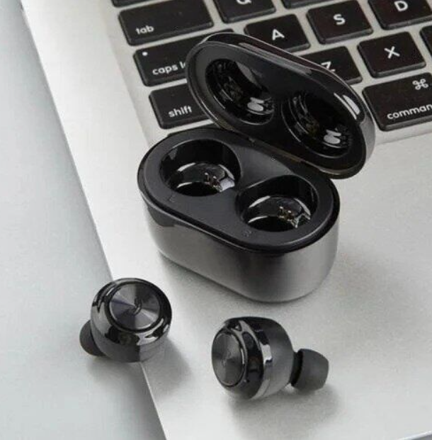 Беспроводные вакуумные Bluetooth наушники Air Twins A6 TWS гарнитура с боксом для зарядки - изображение 4
