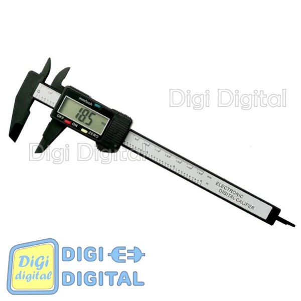 Штангенциркуль Digital Caliper цифровий електронний 150 мм, 0.1 мм Пластиковий колір Чорний - зображення 2