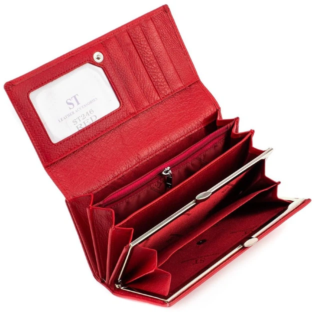 Женский кошелек ST Leather ST246 Red New - изображение 2