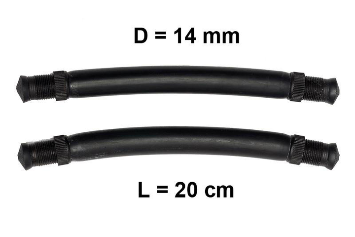 Тяги тяжі Nevsky Sub D = 14 мм, L - 20 см, для підводного полювання парні силіконові під арбалет рушницю гарпун - зображення 1