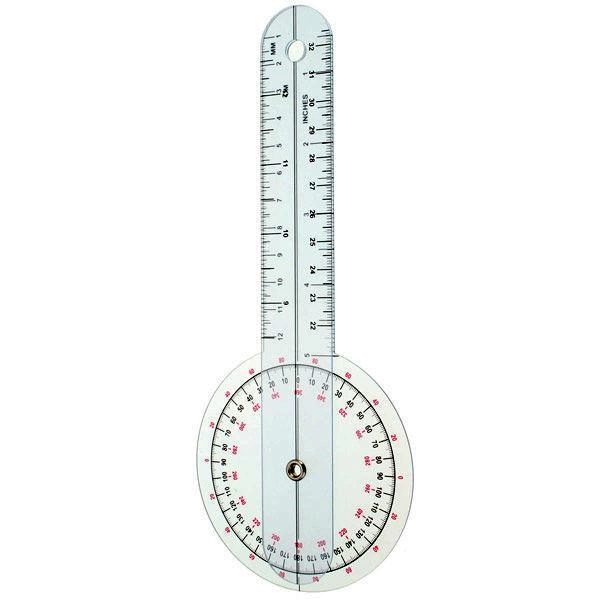 Гониометр линейка для измерения подвижности суставов 320 мм 360° - изображение 3