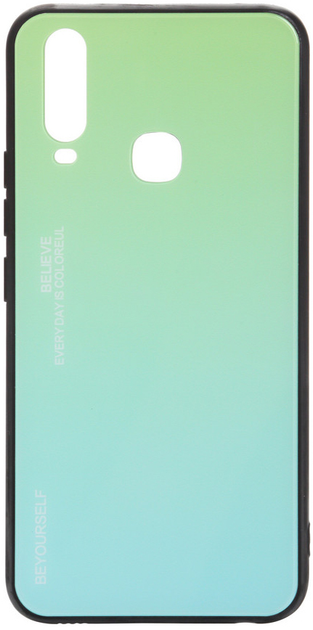 Акція на Панель BeCover Gradient Glass для Vivo Y15/Y17 Green-Blue від Rozetka