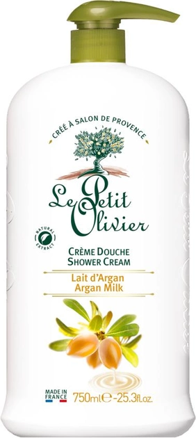 Акція на Екстраніжний крем для душу Le Petit Olivier Extra gentle shower creams Арганове молочко 750 мл від Rozetka