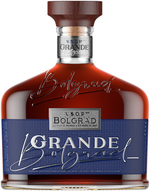 Бренди Bolgrad Grande VSOP 4 года выдержки 0.5 л 40% (4820013032005) - изображение 1