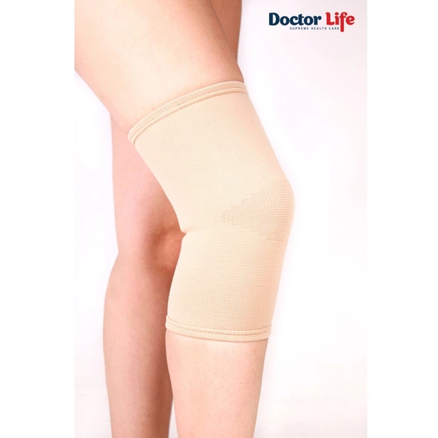Наколенник эластичный Dr.Life KS-10 Украина Doctor Life XXL Бежевый (2080-21381) - изображение 2