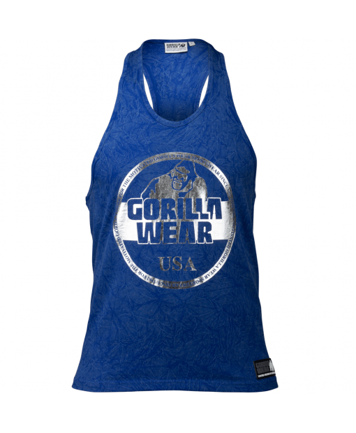 Майка Gorilla Wear Mill Valley Tank Top 3XL Синя/Блакитна/Срібна (9011930006) - Фото 1 Майка Gorilla Wear Mill Valley Tank Top 3XL Синя/Блакитна/Срібна (9011930006) - зображення 1