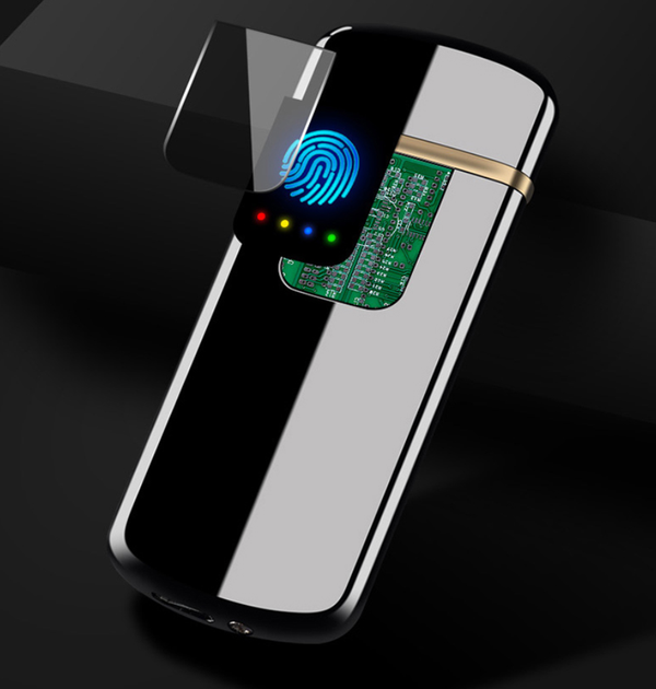 Акумуляторна електро USB запальничка Lighter 215 сенсорна з індикатором заряду в подарунковій коробці - зображення 2