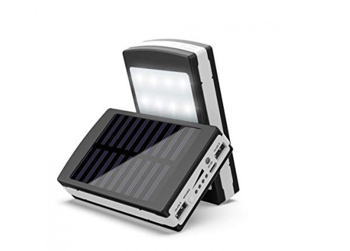 Power Bank Портативна зарядка на сонячній батареї SOLAR 50000 (15000) з потужним ліхтариком - зображення 2
