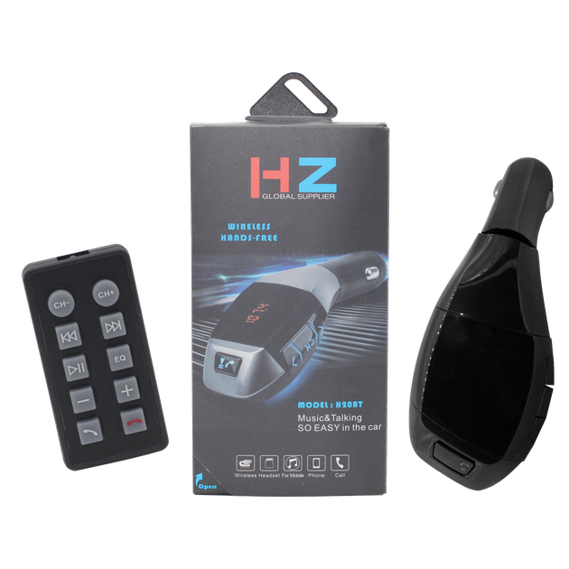Автомобильный ФМ Bluetooth модулятор FM трансмиттер для авто в машину HZ H20BT Original Черный - Фото 4 Автомобильный ФМ Bluetooth модулятор FM трансмиттер для авто в машину HZ H20BT Original Черный - изображение 4