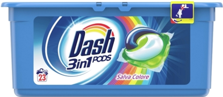 Гель-капсулы для стирки 3в1 Dash Color 23 шт (8001841073798) – фото ...