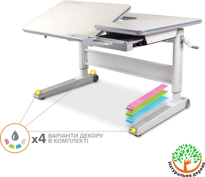Детский стол Mealux RichWood Multicolor TG (BD-840 TG/MC) - Фото 2 Детский стол Mealux RichWood Multicolor TG (BD-840 TG/MC) - изображение 2