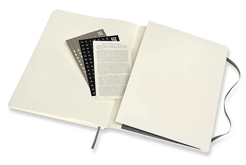 Блокнот недатований Moleskine PRO м'яка який великий 19 х 25 см лісовий зелений - зображення 8