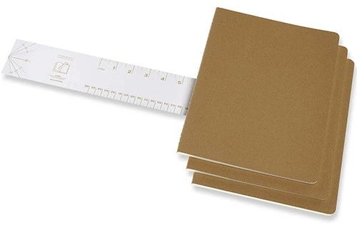 Набір зошитів Moleskine Cahier XXL 21,6 х 27,9 см в крапку бежевий - изображение 2