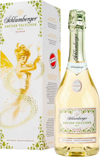Вино ігристе Schlumberger Gruner Veltliner Classic (у подарунковій коробці) біле брют 0.75 л 12% (9005702003800) - зображення 1