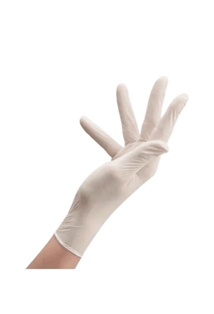 Перчатки Латексные Опудренные CARE365 Белые L (100 шт) - изображение 2