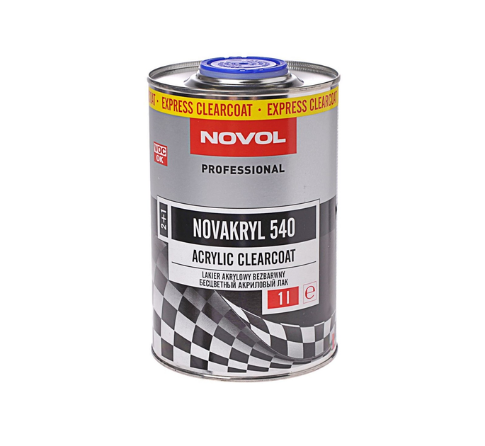 Прозорий акриловий лак Novol Novakryl 540 2в1 1 л (38061) - зображення 1