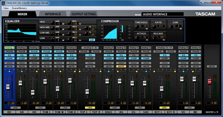 Аудиоинтерфейс Tascam US-16x08 - изображение 2