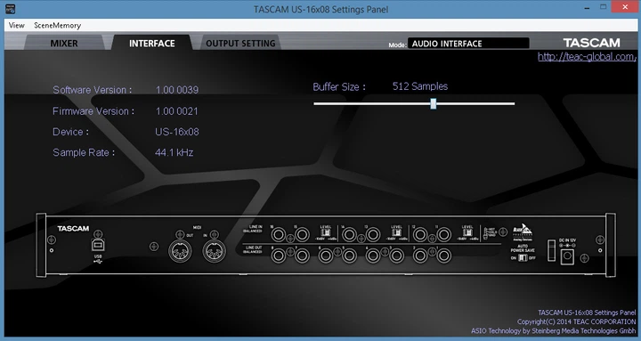 Аудиоинтерфейс Tascam US-16x08 - изображение 5