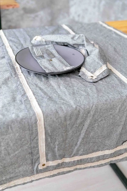 Скатерть-дорожка Прованс Hygge 40х140 Black (4823093415867) - изображение 2