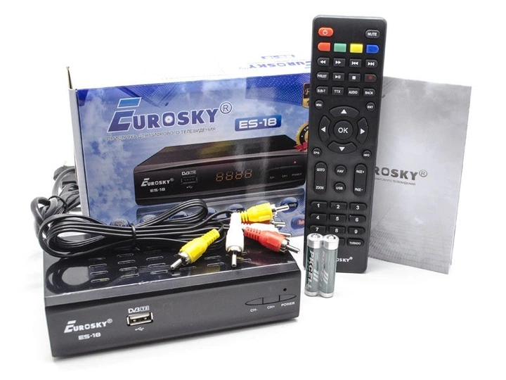 ТВ-ресивер DVB-T2 Eurosky ES-18 IPTV - изображение 3