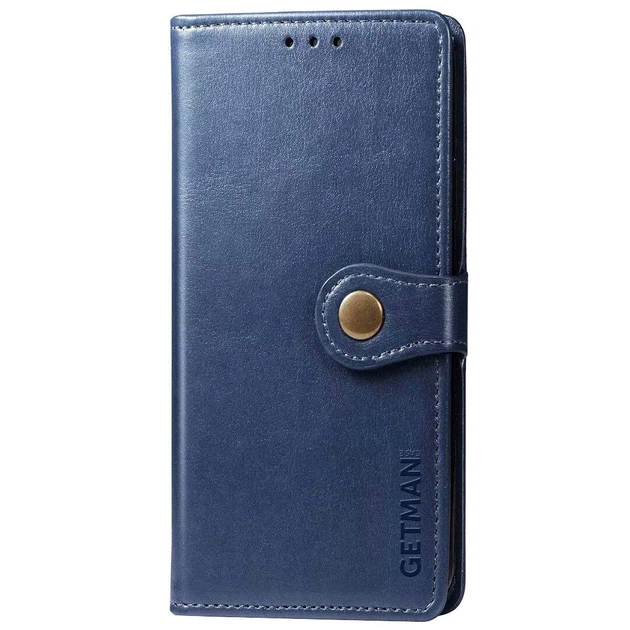 Кожаный чехол-книжка GETMAN Gallant (PU) для Xiaomi Poco X3 NFC / Poco X3 Pro Синий - изображение 2