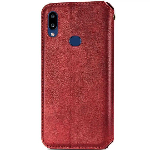 Шкіряний чохол книжка GETMAN Cubic (PU) для Samsung Galaxy A10s Червоний - зображення 2