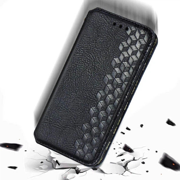 Кожаный чехол-книжка GETMAN Cubic (PU) для Samsung Galaxy A53 5G Черный - изображение 5