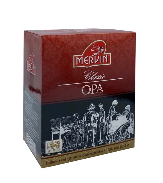 Чай Mervin Чорный " ОПА " 100г - Фото 1 Чай Mervin Чорный " ОПА " 100г - изображение 1
