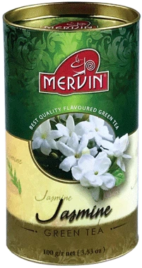 Чай Mervin Зелений" Жасмін " 100г - Фото 1 Чай Mervin Зелений" Жасмін " 100г - зображення 1