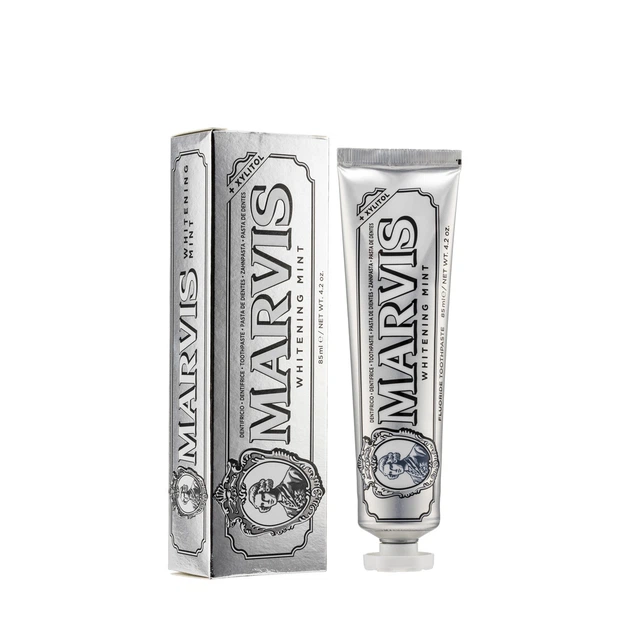 Зубна паста Відбілююча М'ята Marvis Whitening Mint 85мл - Фото 1 Зубна паста Відбілююча М'ята Marvis Whitening Mint 85мл - зображення 1