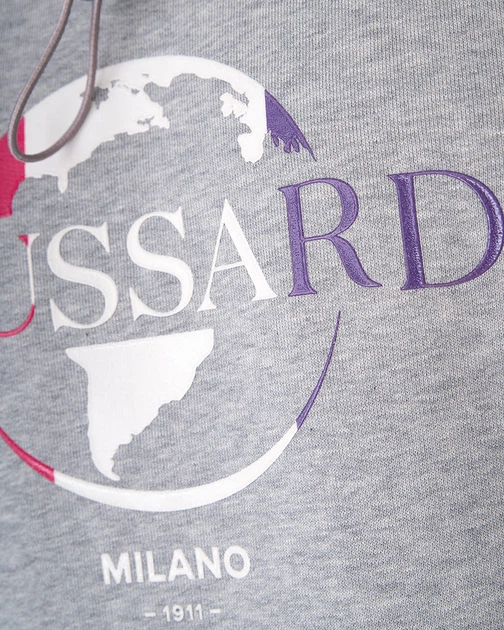 Худі чоловічий TRUSSARDI JEANS (52F00165-1T005222-E210/21-2) Сірий L - Фото 4 Худі чоловічий TRUSSARDI JEANS (52F00165-1T005222-E210/21-2) Сірий L - изображение 4