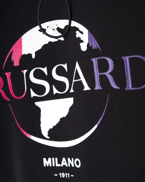 Худі чоловічий TRUSSARDI JEANS (52F00165-1T005222-K299/21-2) Чорний XXL - Фото 4 Худі чоловічий TRUSSARDI JEANS (52F00165-1T005222-K299/21-2) Чорний XXL - изображение 4