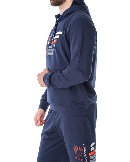Худі спортивний чоловічий ARMANI EA7 (3KPM41-PJ05Z-1554/21) Синій XL - зображення 3