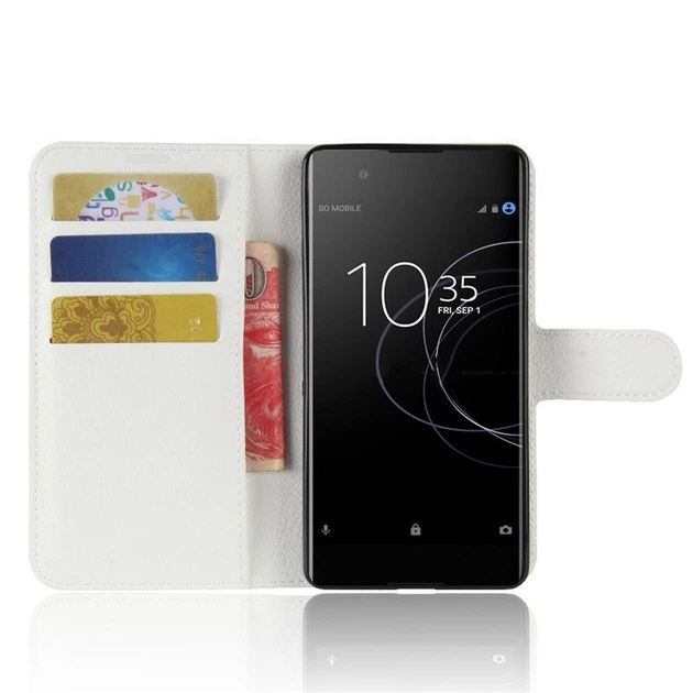 Чохол-книжка Litchie Wallet для Sony Xperia XA1 Plus G3412 Білий - Фото 2 Чохол-книжка Litchie Wallet для Sony Xperia XA1 Plus G3412 Білий - зображення 2
