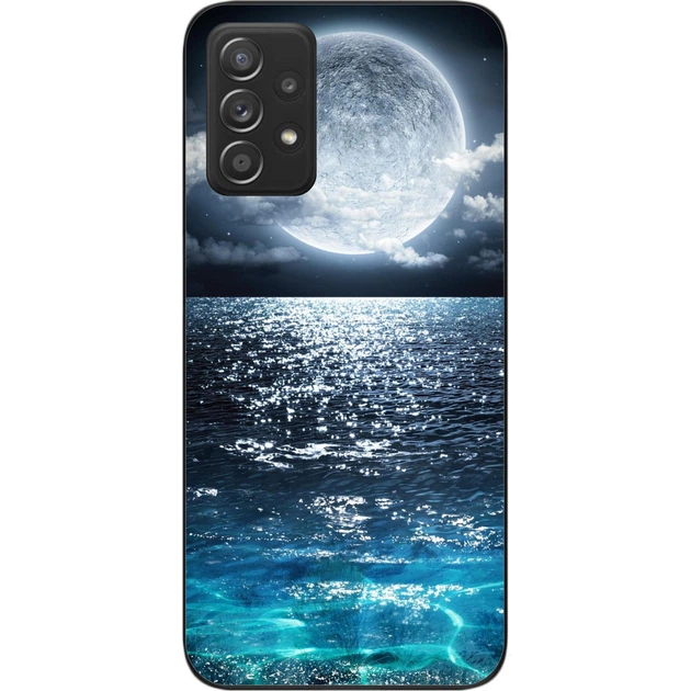 Силиконовый чехол SMTT для Samsung A52 Galaxy A525F с картинкой Луна - Фото 1 Силиконовый чехол SMTT для Samsung A52 Galaxy A525F с картинкой Луна - изображение 1