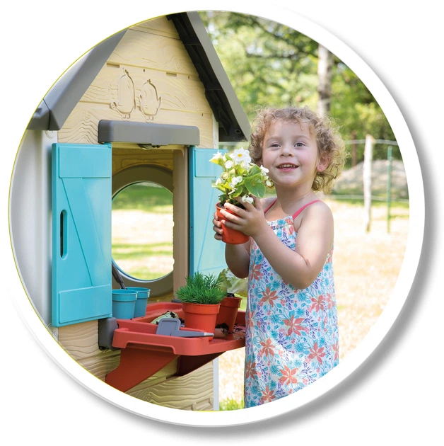 Smoby Toys Domek ogrodowy z donicą i karmnikiem (7600810405) - obraz 9