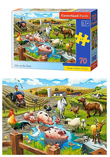 Пазли Castorland 70 "Життя на фермі" CASTORLAND (B-070060) - зображення 3