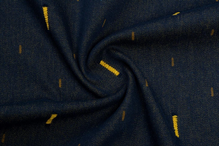 Ткань Джинс Коттон полоска индиго пог. м. (10450) - изображение 2